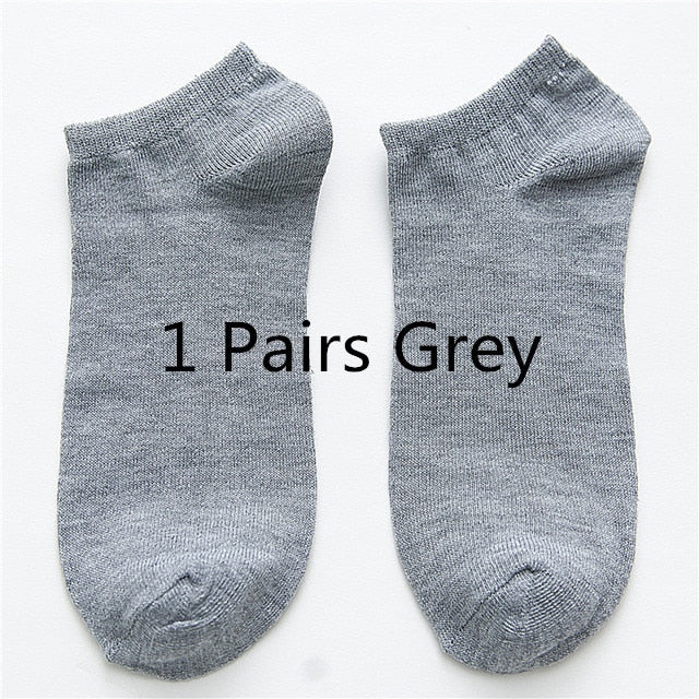 10 par unisex sokker til kvinder og mænd åndbare sportsstrømper Komfortable bomulds ankelstrømper