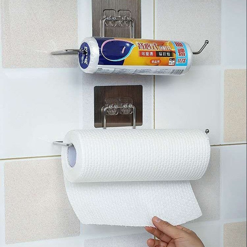 1/2 stk Hængende toiletpapirholder Rullepapirholder flyvende Hjemmeopbevaringsstativer