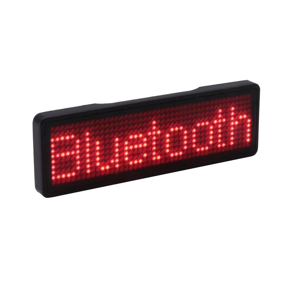 Bluetooth LED navneskilt understøtter multi-language lille LED-skærm HD tekst cifre mønster display