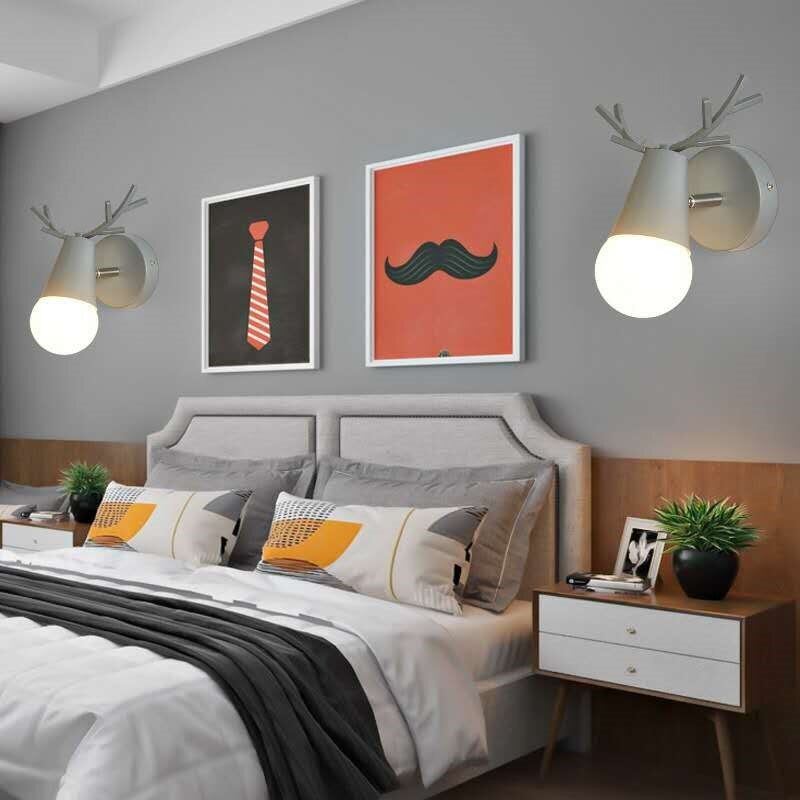 Gevir LED Væglampe Nordisk Vintage Moderne Loft Børneværelse