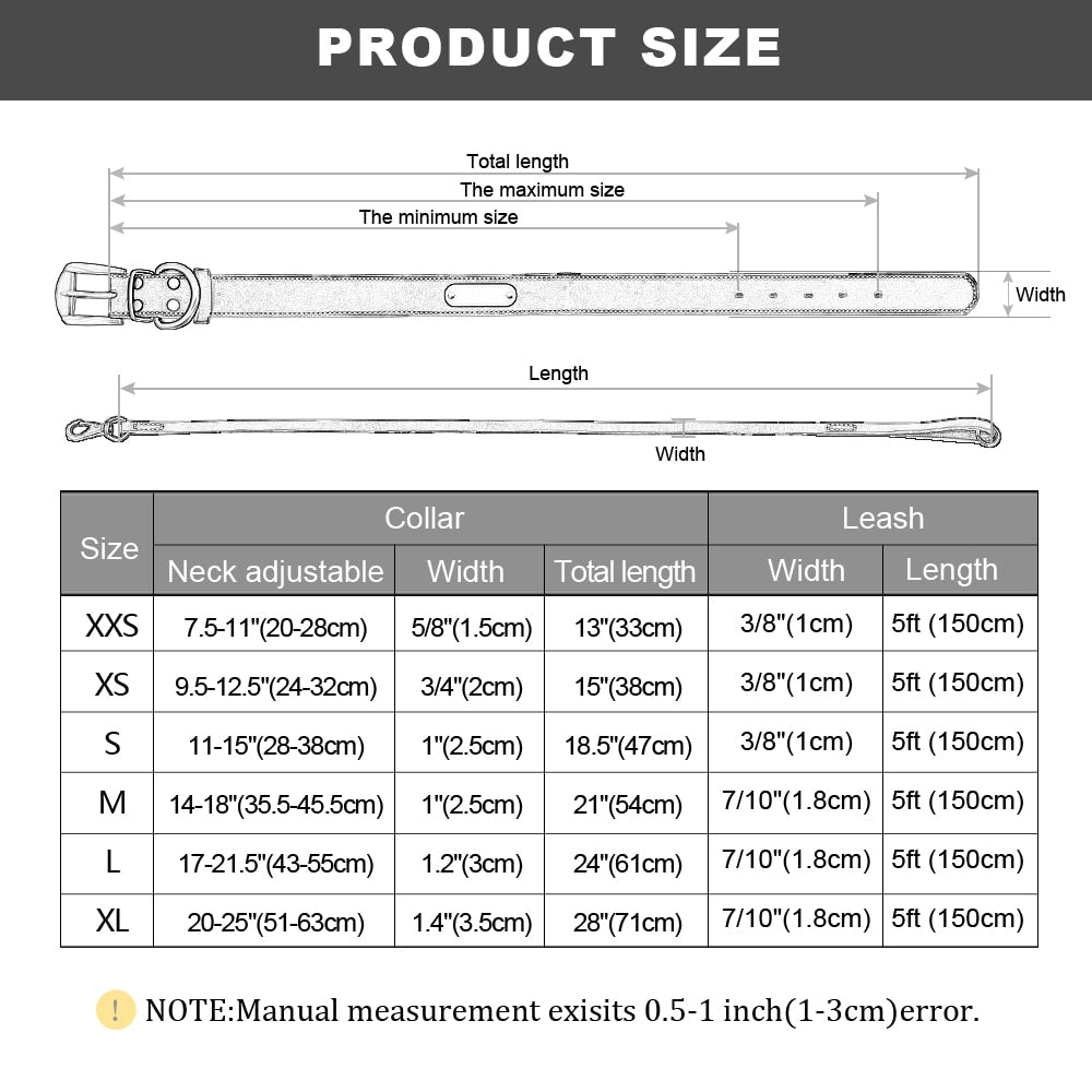 Brugerdefineret hundehalsbåndsæt i læder personligt kæledyrshalsbånd gratis indgraveret navneskilt custom