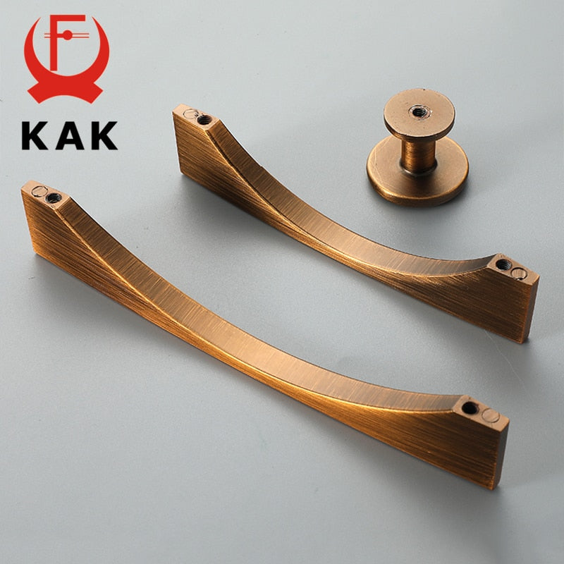 KAK Gul bronze møbelhåndtag Vintage europæisk stil