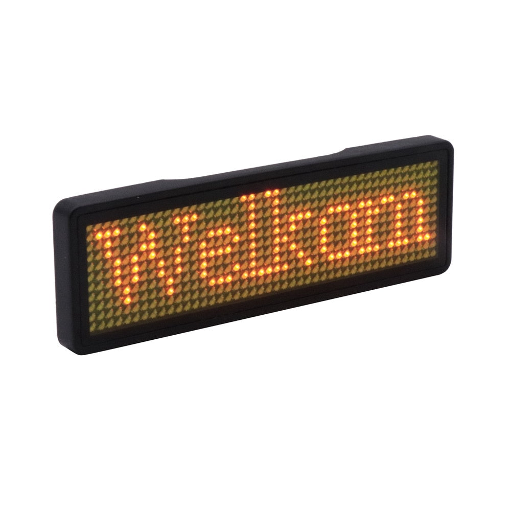 Bluetooth LED navneskilt understøtter multi-language lille LED-skærm HD tekst cifre mønster display