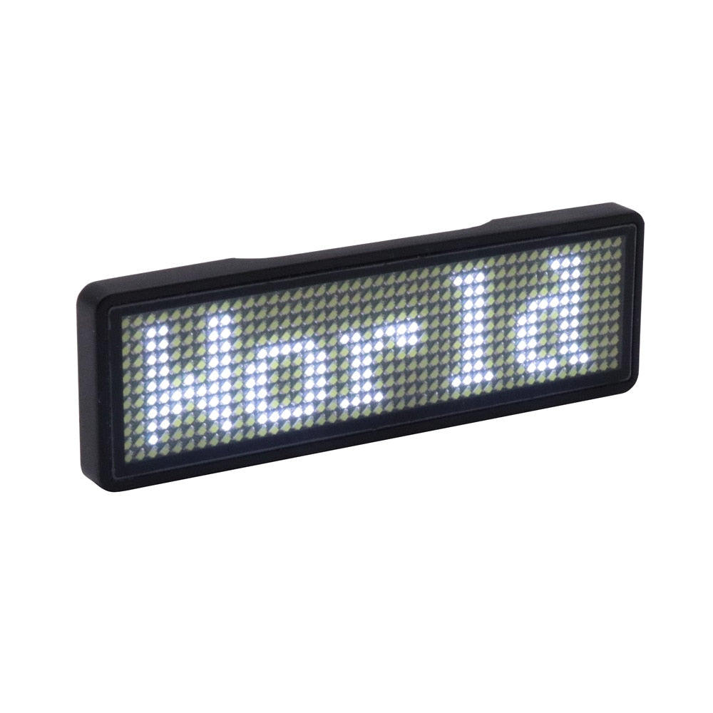 Bluetooth LED navneskilt understøtter multi-language lille LED-skærm HD tekst cifre mønster display