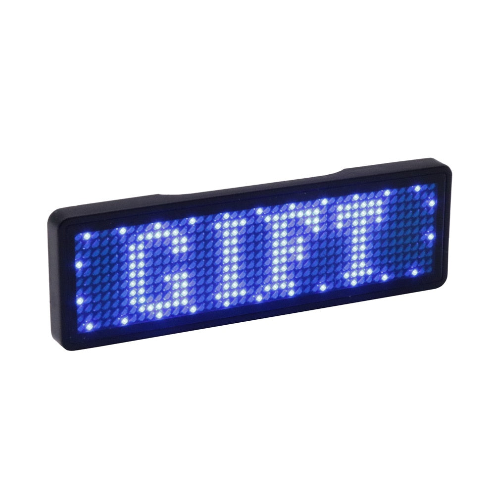 Bluetooth LED navneskilt understøtter multi-language lille LED-skærm HD tekst cifre mønster display