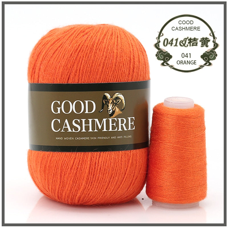 50+20g Mongolsk Cashmere uld mix + tråd