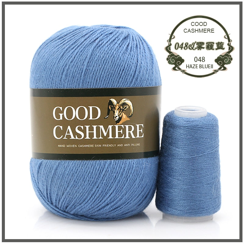 50+20g Mongolsk Cashmere uld mix + tråd