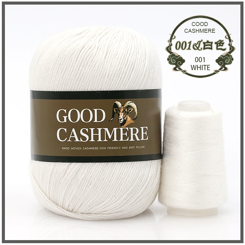 50+20g Mongolsk Cashmere uld mix + tråd