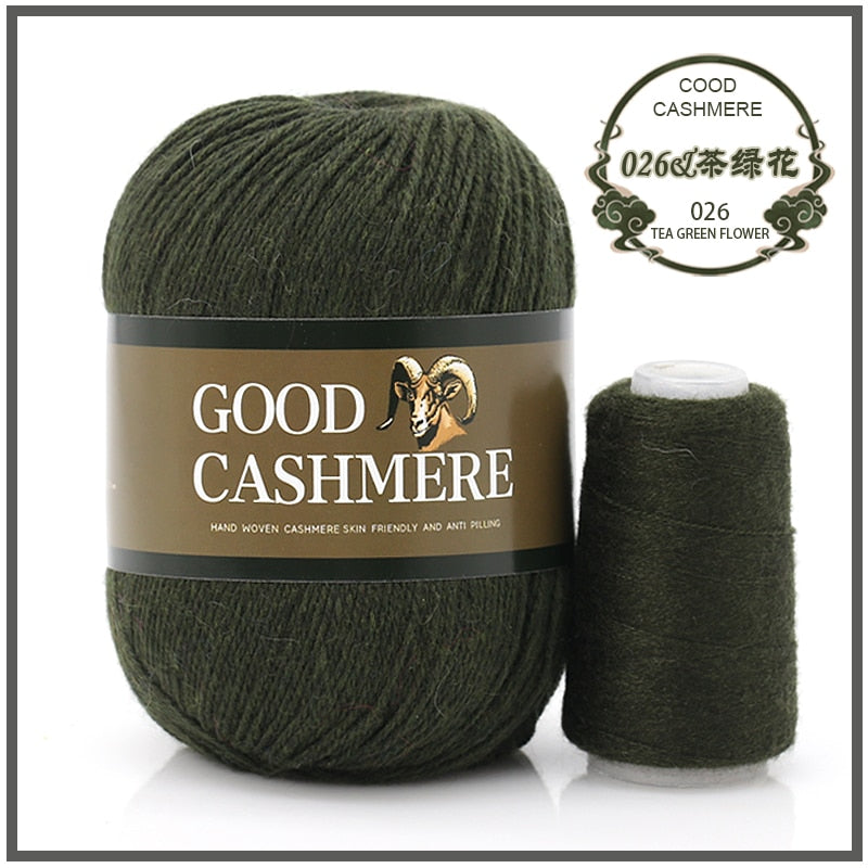 50+20g Mongolsk Cashmere uld mix + tråd