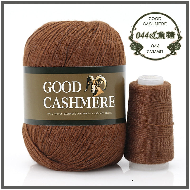 50+20g Mongolsk Cashmere uld mix + tråd