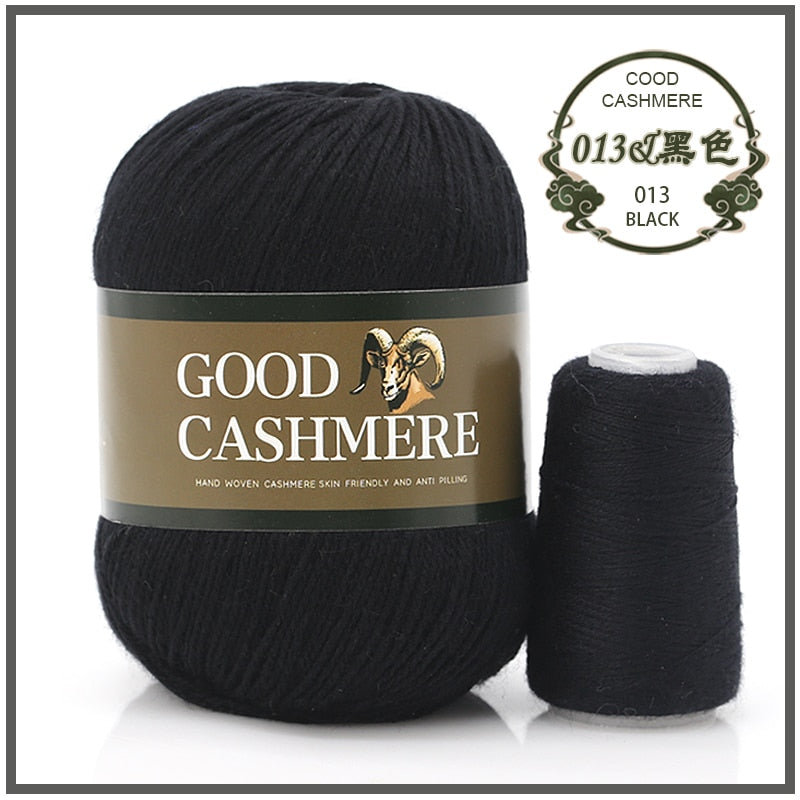50+20g Mongolsk Cashmere uld mix + tråd