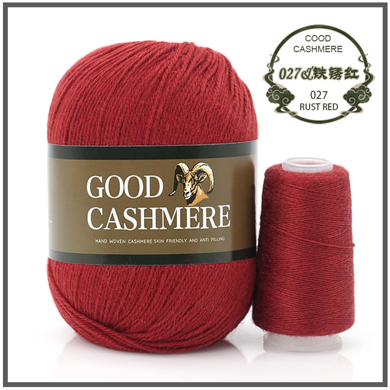 50+20g Mongolsk Cashmere uld mix + tråd