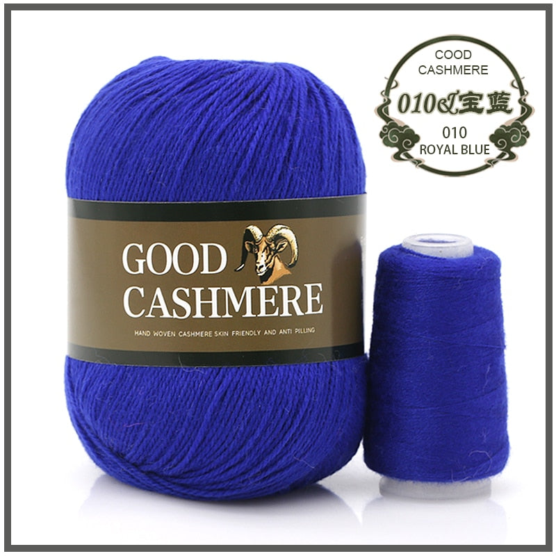 50+20g Mongolsk Cashmere uld mix + tråd