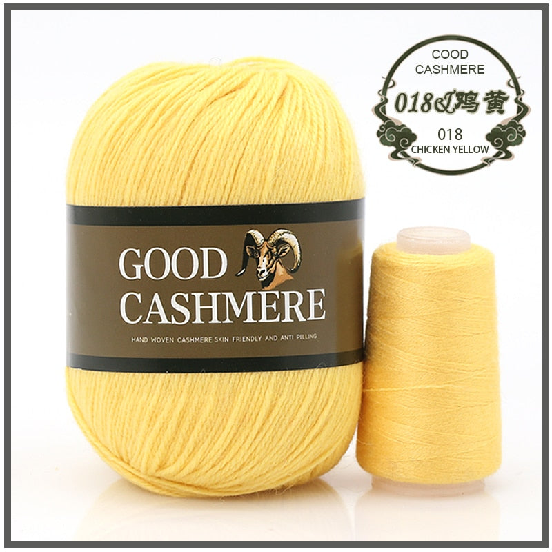 50+20g Mongolsk Cashmere uld mix + tråd