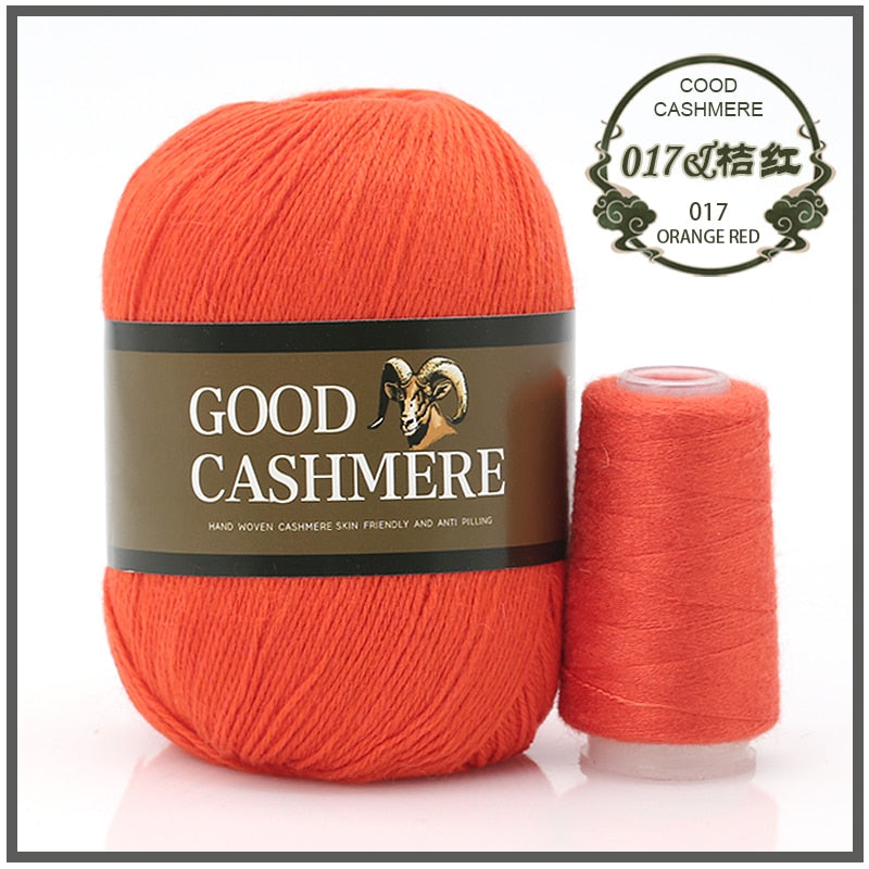 50+20g Mongolsk Cashmere uld mix + tråd