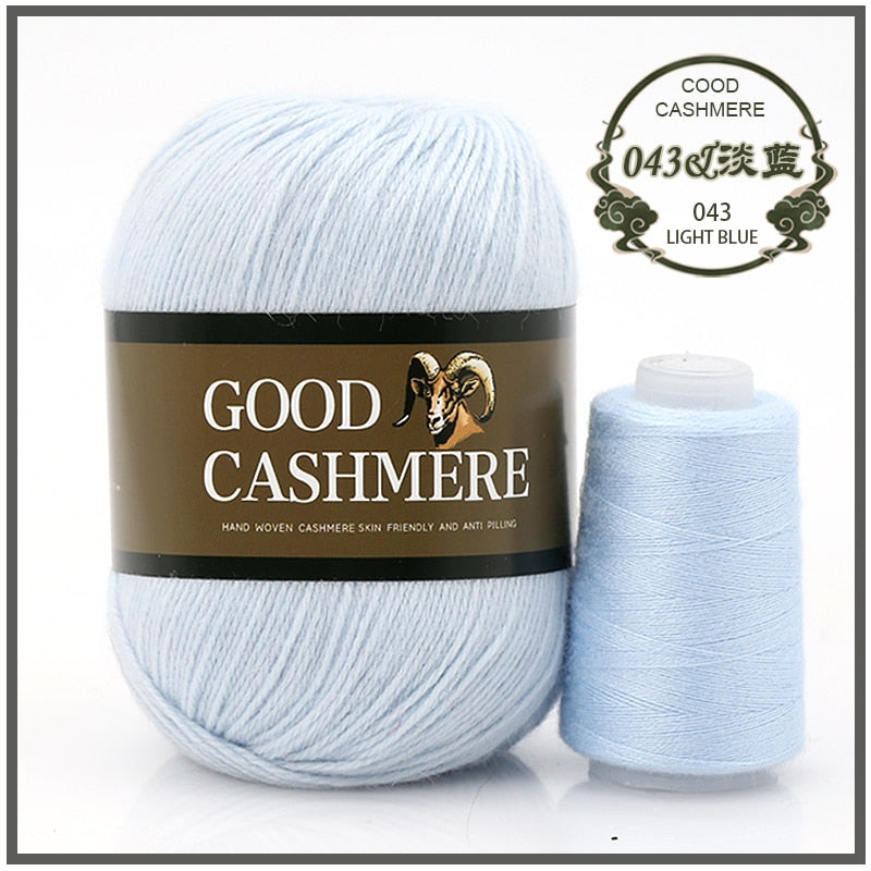 50+20g Mongolsk Cashmere uld mix + tråd
