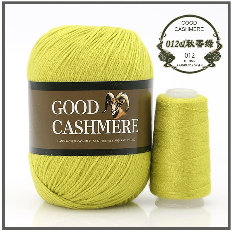 50+20g Mongolsk Cashmere uld mix + tråd