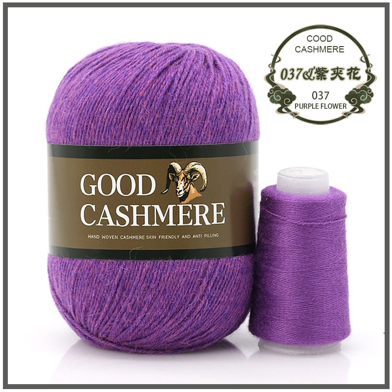 50+20g Mongolsk Cashmere uld mix + tråd