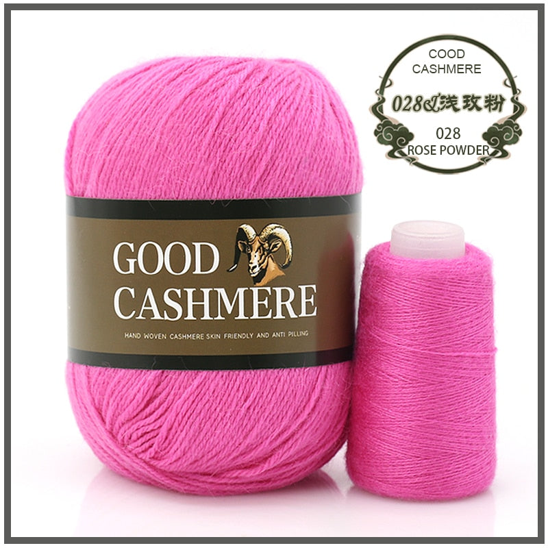 50+20g Mongolsk Cashmere uld mix + tråd