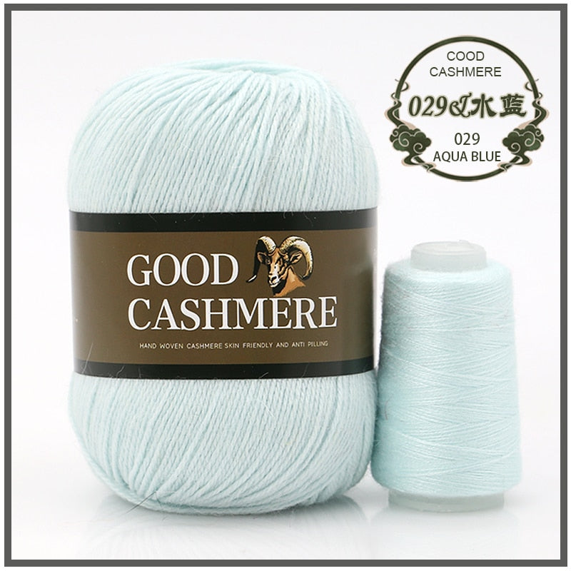 50+20g Mongolsk Cashmere uld mix + tråd