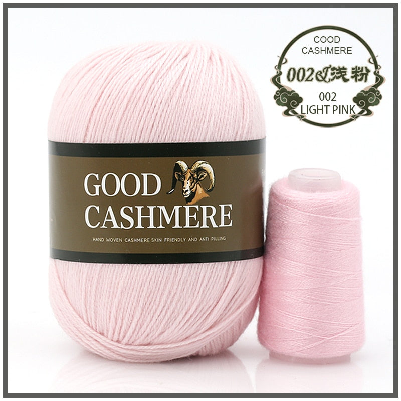 50+20g Mongolsk Cashmere uld mix + tråd