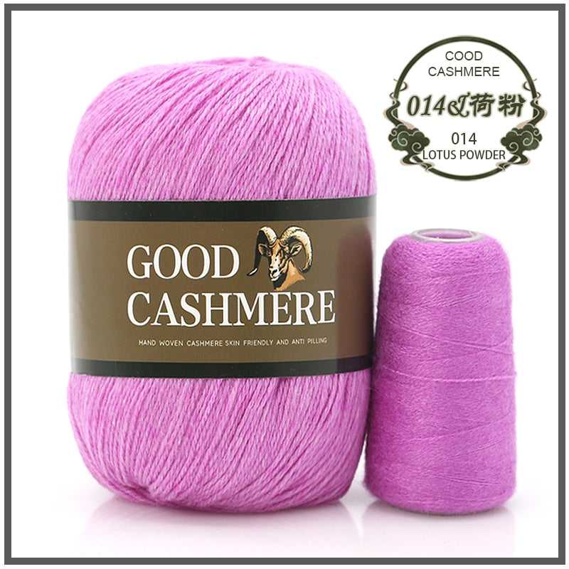 50+20g Mongolsk Cashmere uld mix + tråd
