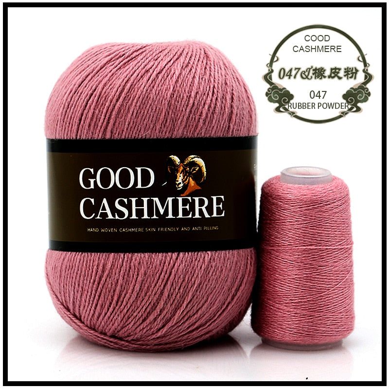 50+20g Mongolsk Cashmere uld mix + tråd
