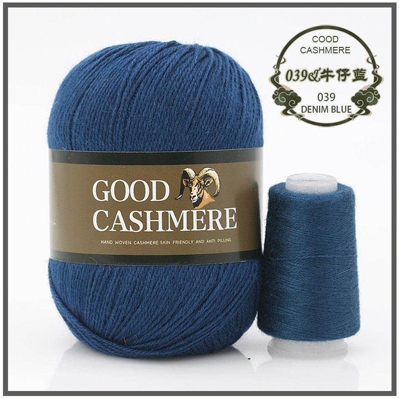 50+20g Mongolsk Cashmere uld mix + tråd