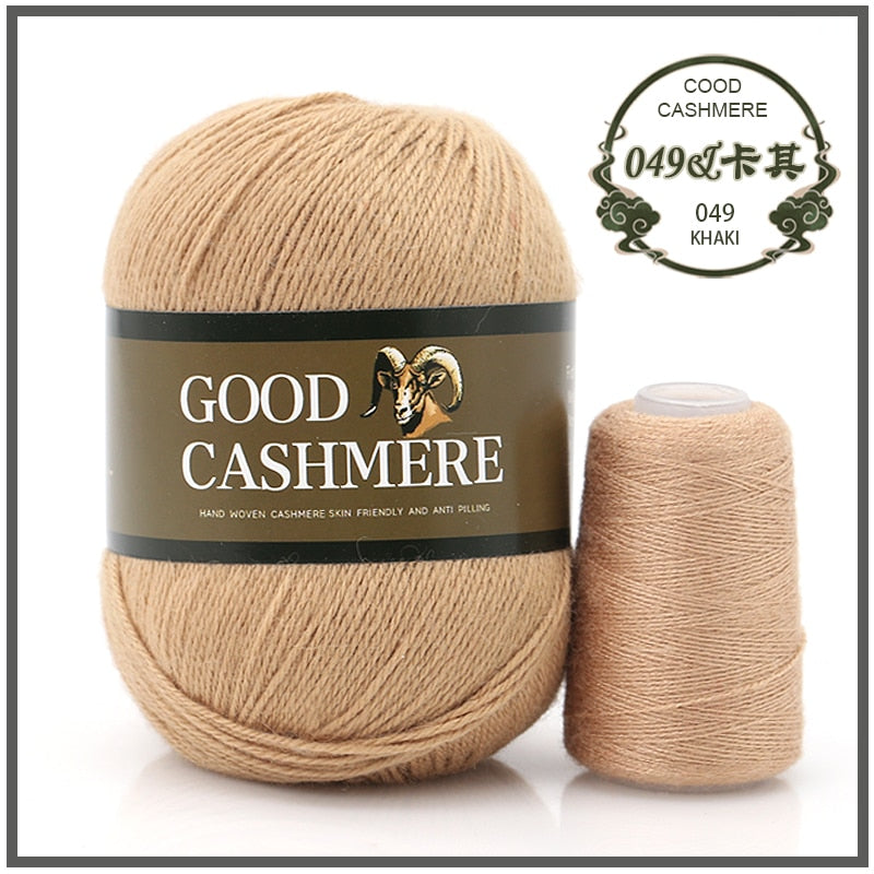 50+20g Mongolsk Cashmere uld mix + tråd