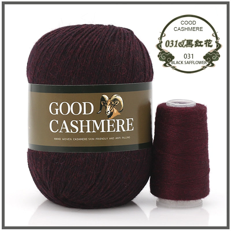 50+20g Mongolsk Cashmere uld mix + tråd