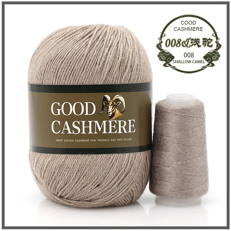 50+20g Mongolsk Cashmere uld mix + tråd