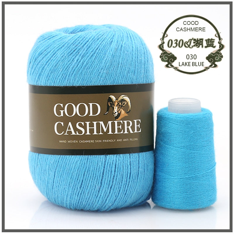 50+20g Mongolsk Cashmere uld mix + tråd