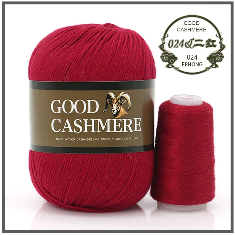 50+20g Mongolsk Cashmere uld mix + tråd