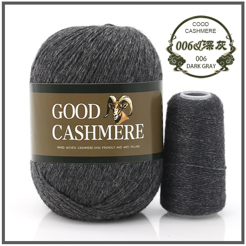 50+20g Mongolsk Cashmere uld mix + tråd