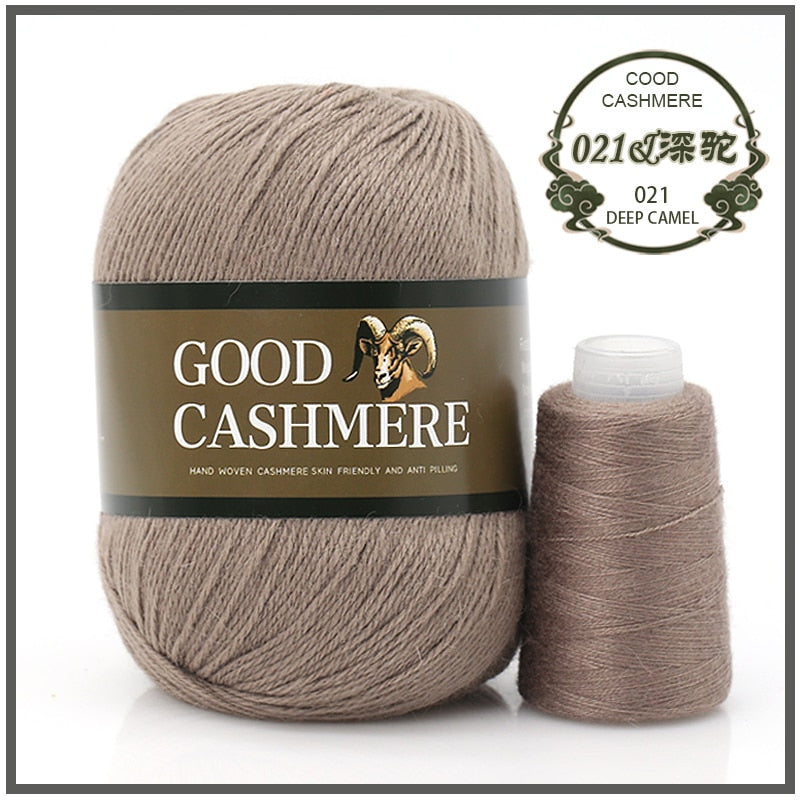 50+20g Mongolsk Cashmere uld mix + tråd