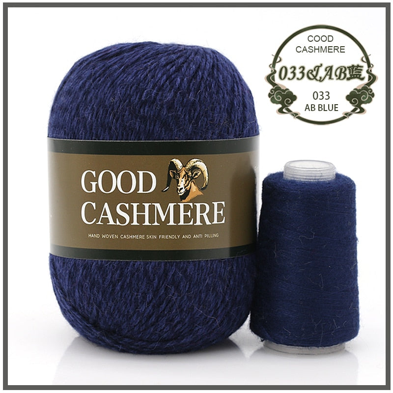 50+20g Mongolsk Cashmere uld mix + tråd