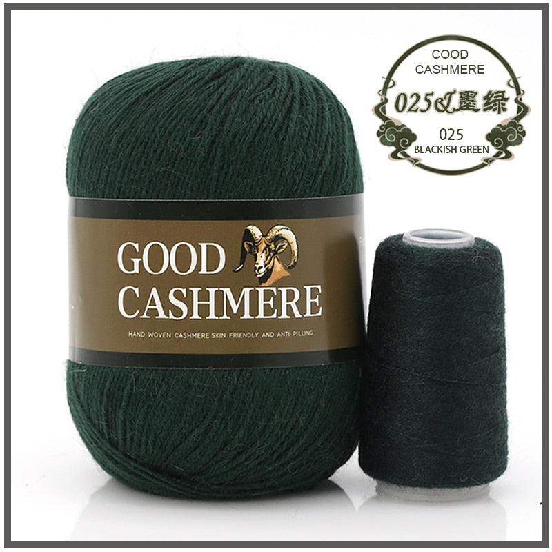 50+20g Mongolsk Cashmere uld mix + tråd