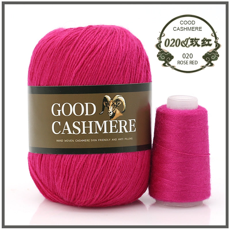 50+20g Mongolsk Cashmere uld mix + tråd
