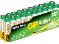 GP Super Alkaline 24A S20 - Batteri 20 x AAA