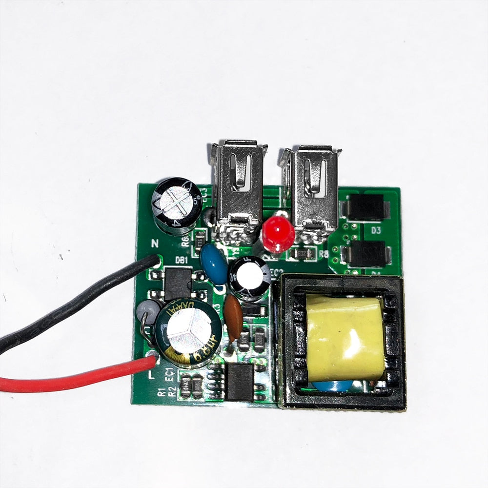 Delviz EU Standard USB-stik, Dobbelt udtag, 16A Kvalitets strømpanel AC 110~250V 146mm * 86mm,Dobbeltramme Væg USB Strømudtag