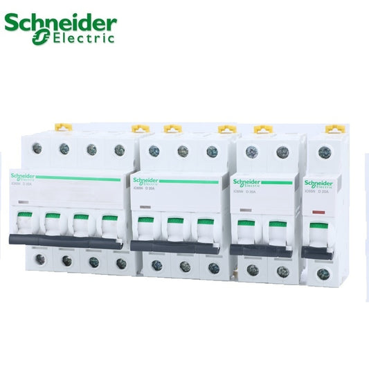 Schneider electric Mini Disjuntor Acti 9 iC65N 1p 2p 3p 4p D type 1A 2A 3A 4A 6A 10A 16A 20A 25A 32A 50A 63A AC circuit breaker
