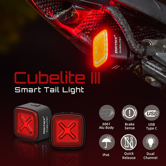 Cubelite 3 Auto Start/Stop Brake Sensing LED Charging Waterproof IPX6