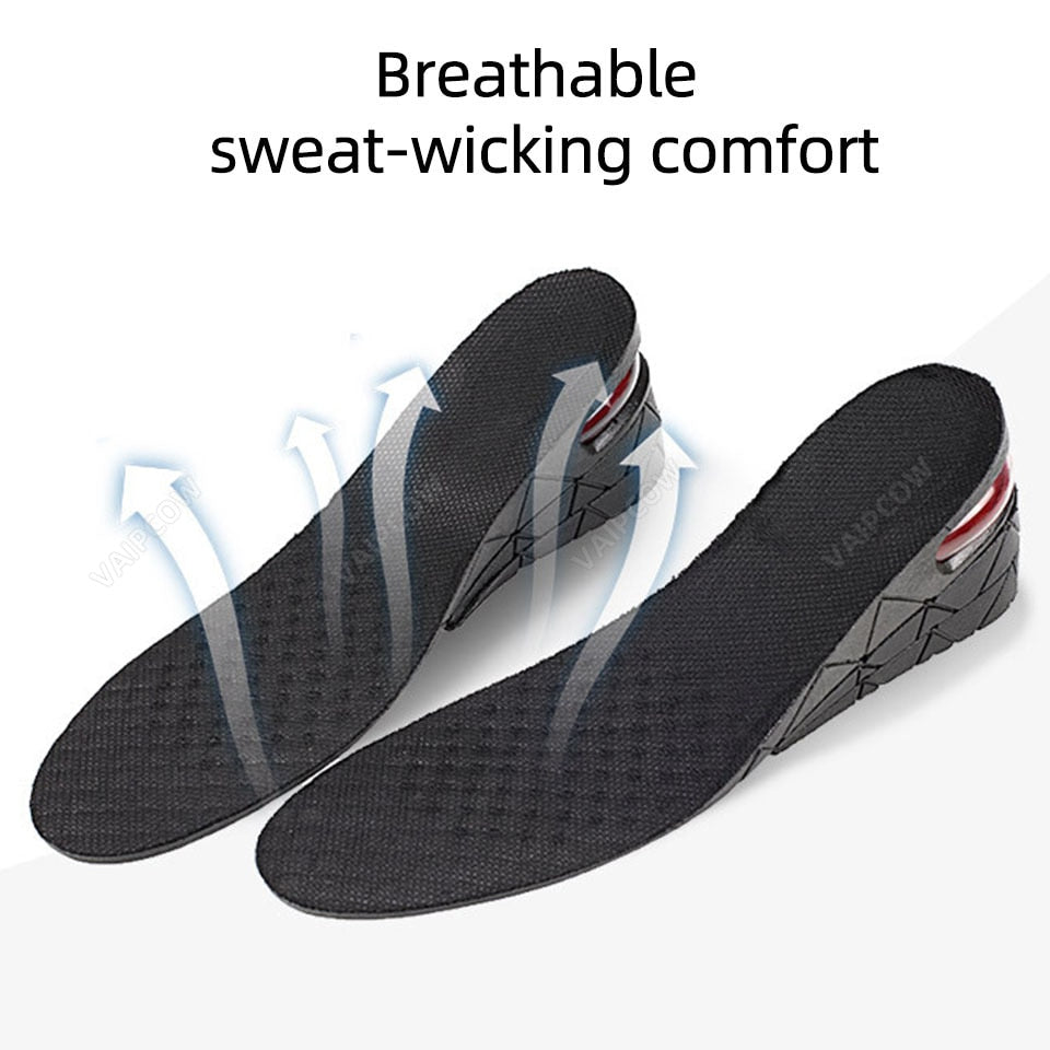 3-9 cm Indersål Pude Højde Justerbar sko Hæl indersål Indsæt højere støtte Absorberende fodpude