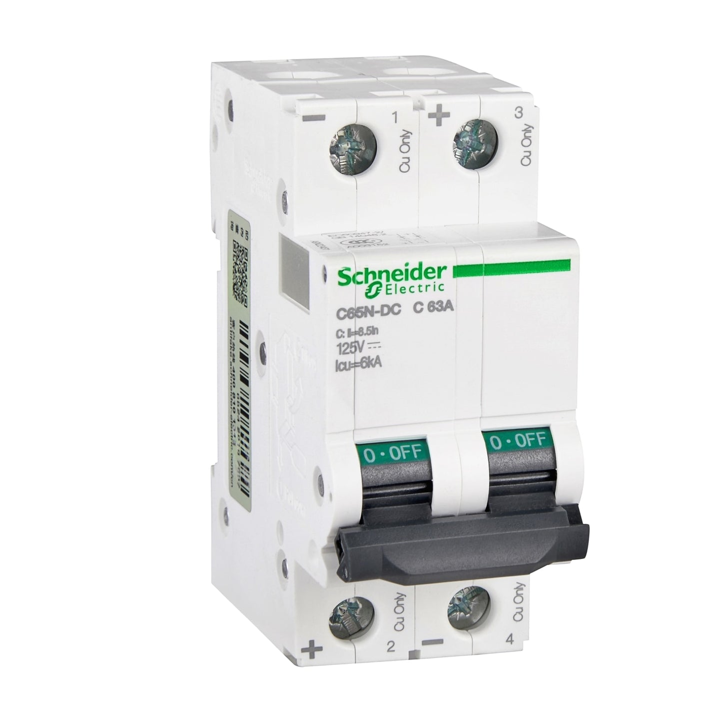 Schneider Electric Multi 9 C65N-DC MCB 2P DC Miniature Circuit Breaker C 1A 2A 4A 6A 10A 16A 20A 25A 32A 40A 50A 63A