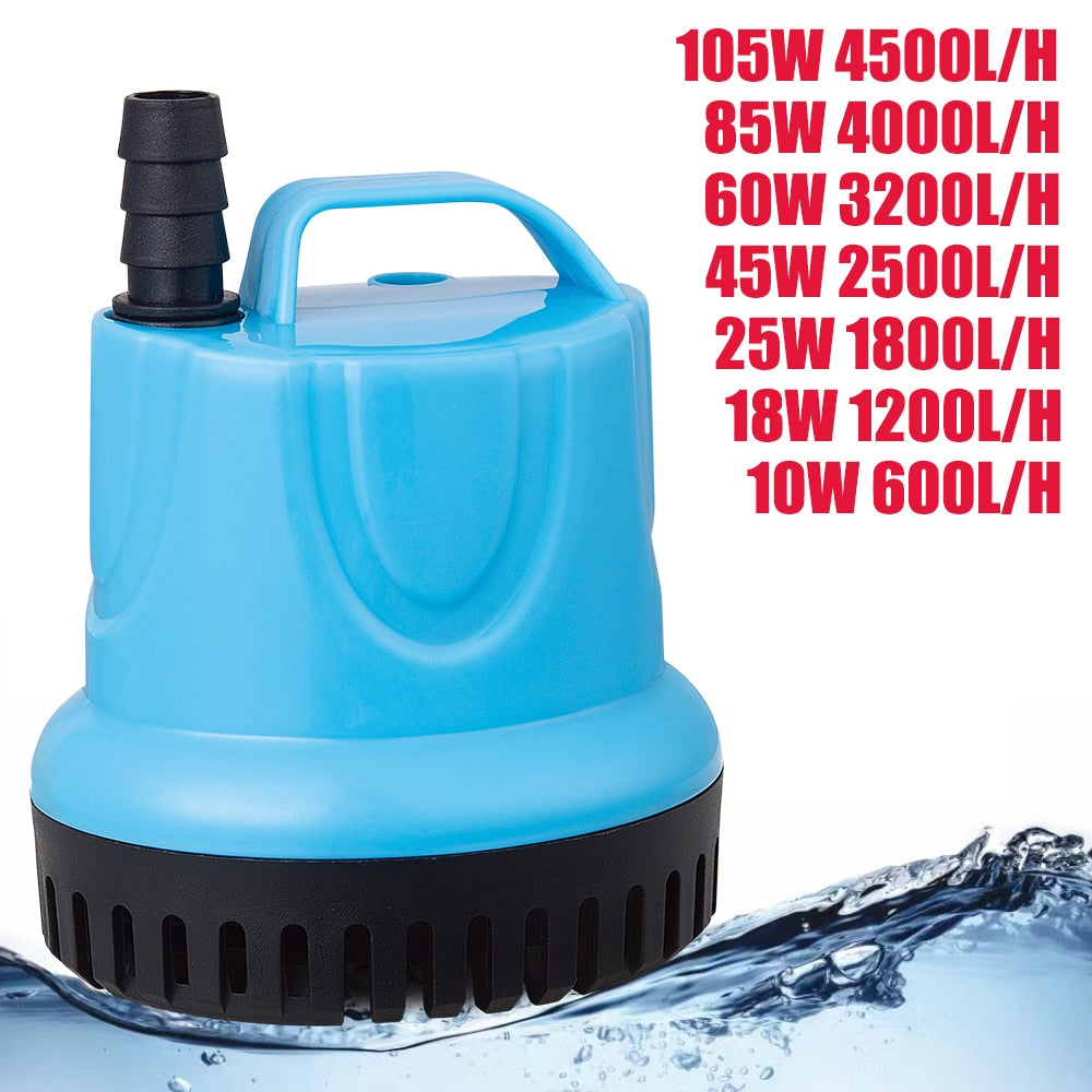 10/18/25/45/60/85/105W 600-4500L/H Vand pumpe 220V