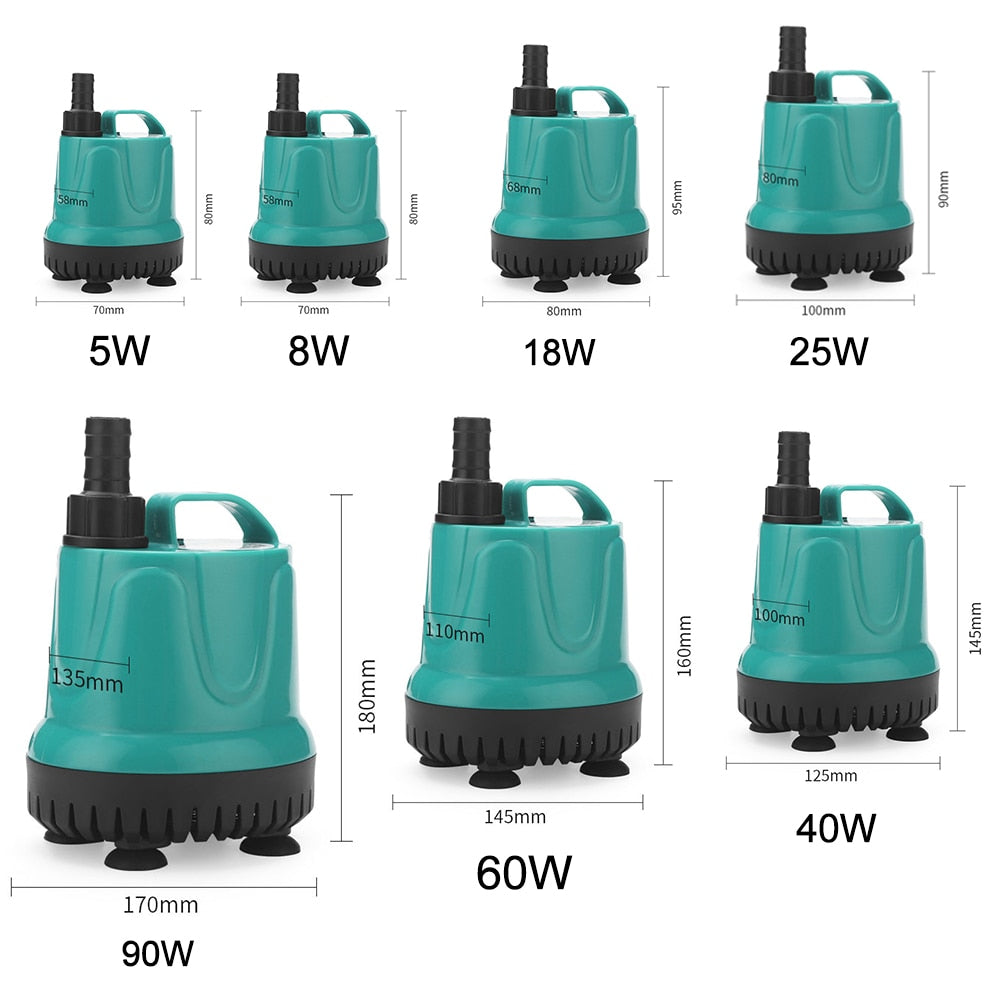 Vandpumpe 220-240v, 5-90w