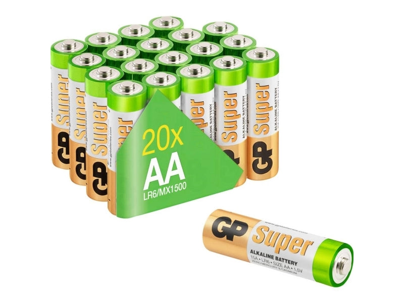 GP Batterier 15A Engangsbatteri AA 20 stk